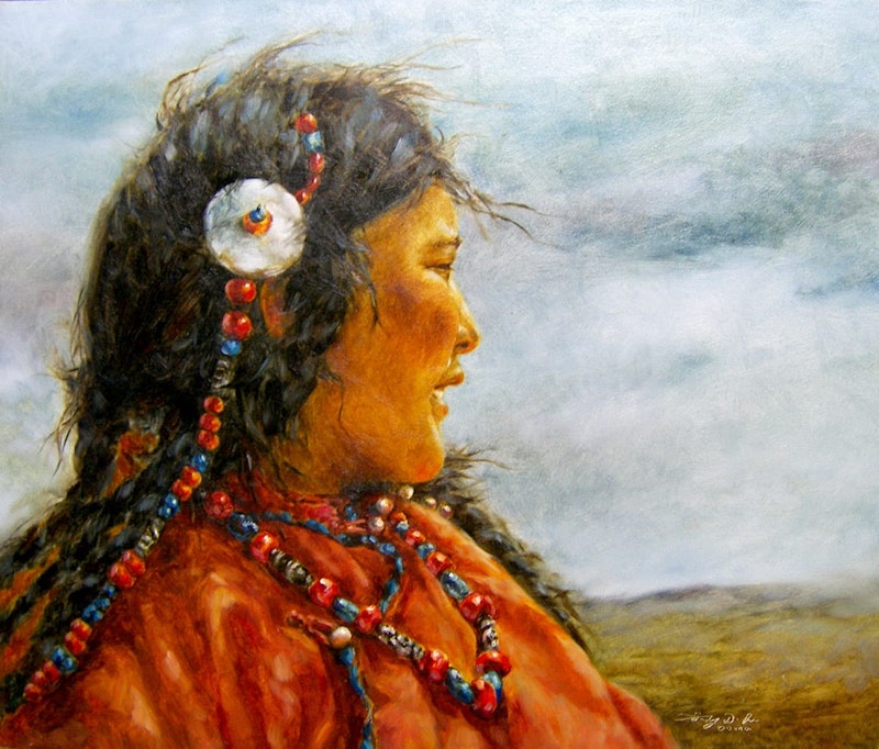 Young Mother on the Plateau