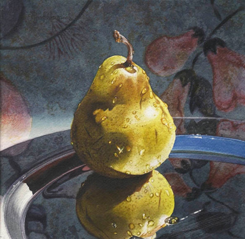 Pear on Silver, #1