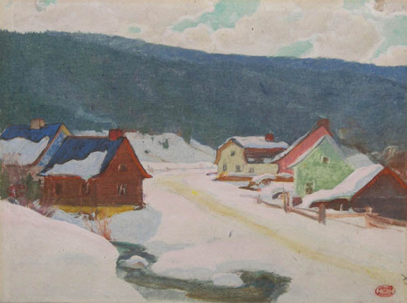 Village of Baie St. Paul in Winter Image 1