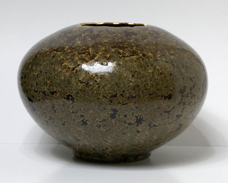 Mandarin Brown Bulb Vase Image 1