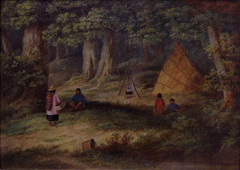 Indian Family Cooking at Camp