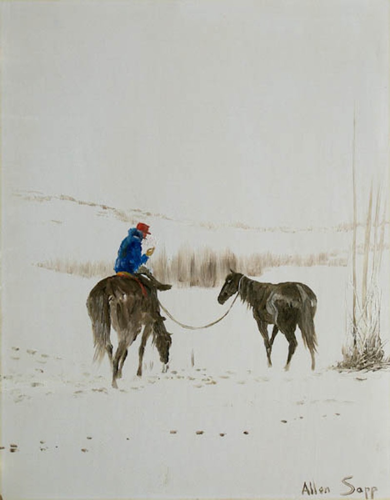 Horses in the snow Image 1