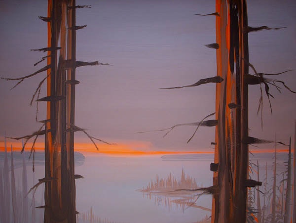 Deep Bay - Sunrise with Trees