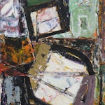 Avalanche by Henriette Fauteux-Masse, 1960 mixed media - (14x10.75 in)