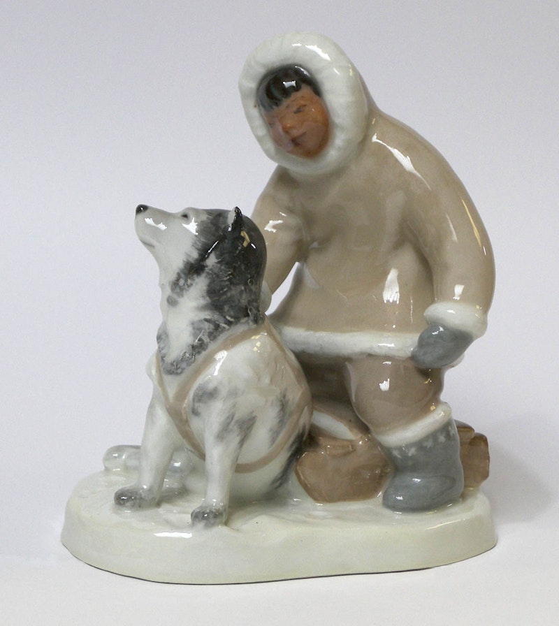 Eskimo with Dog