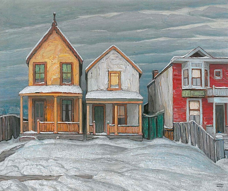Houses, Winter, City Painting V