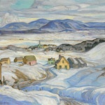 Near Baie St. Paul, Winter by Henrietta Mabel May, 1927 oil on canvas - (30.25x36.25 in)