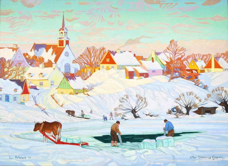 Ice Harvest - After Clarence Gagnon Image 1