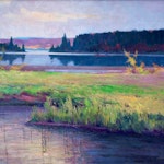 Canoe Lake, Algonquin Park by John William Beatty, circa 1917 Oil on Canvas - (30.25x36 in)