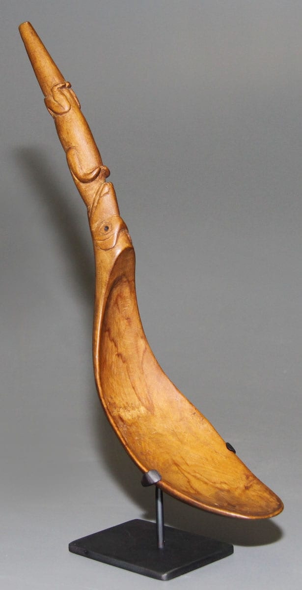 Wooden Spoon with Figure Motif