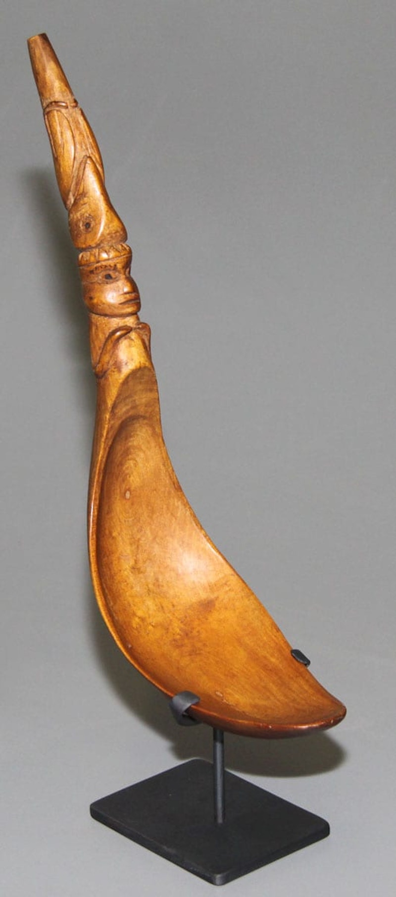 Wooden Spoon with (Raven and Shaman) Image 1