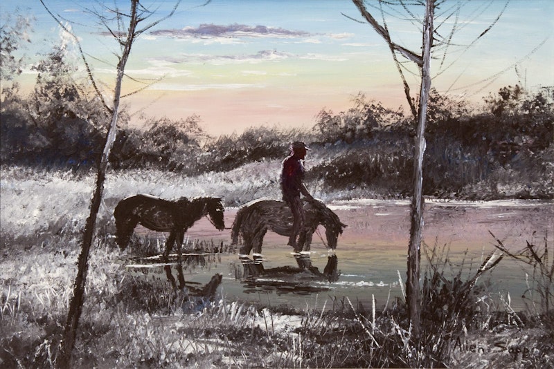 Watering the Horses Image 1