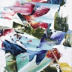 Composition by Marcelle Ferron, 1961 Oil on Canvas - (29x22 in)