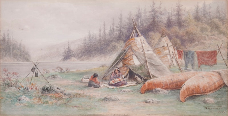 Ojibwa Wigwams, Lake Shebandowan Image 2