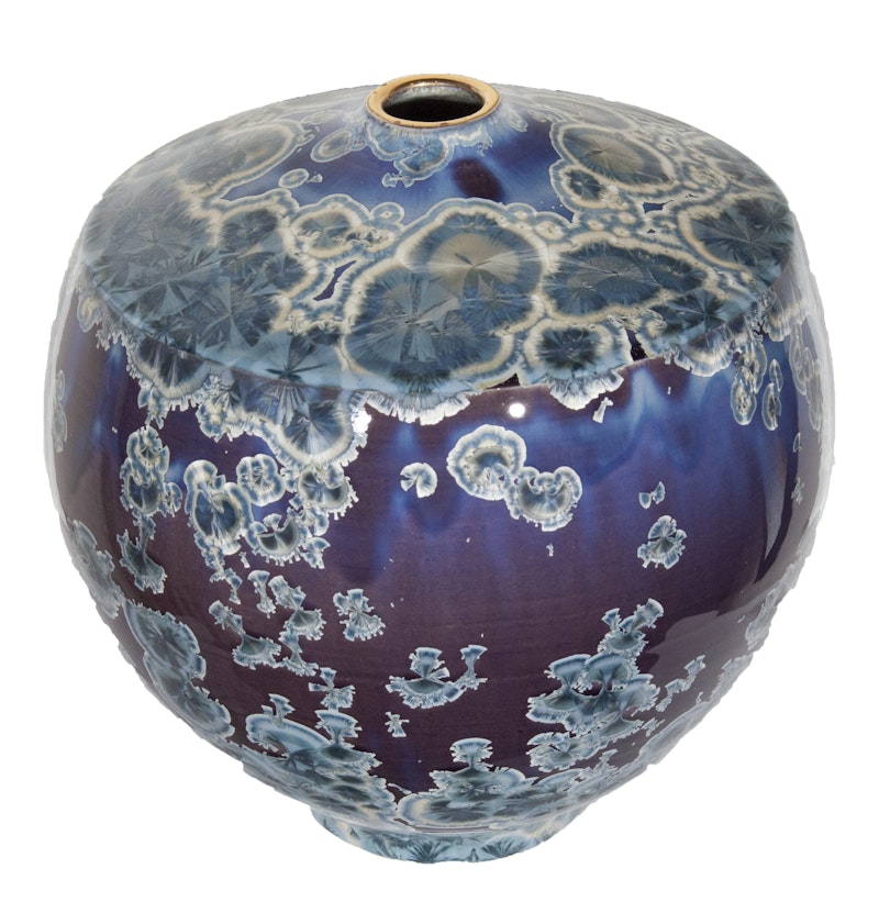 Blue and Purple Vase (Anvil Shape)