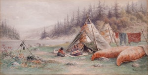 Ojibwa Wigwams, Lake Shebandowan
