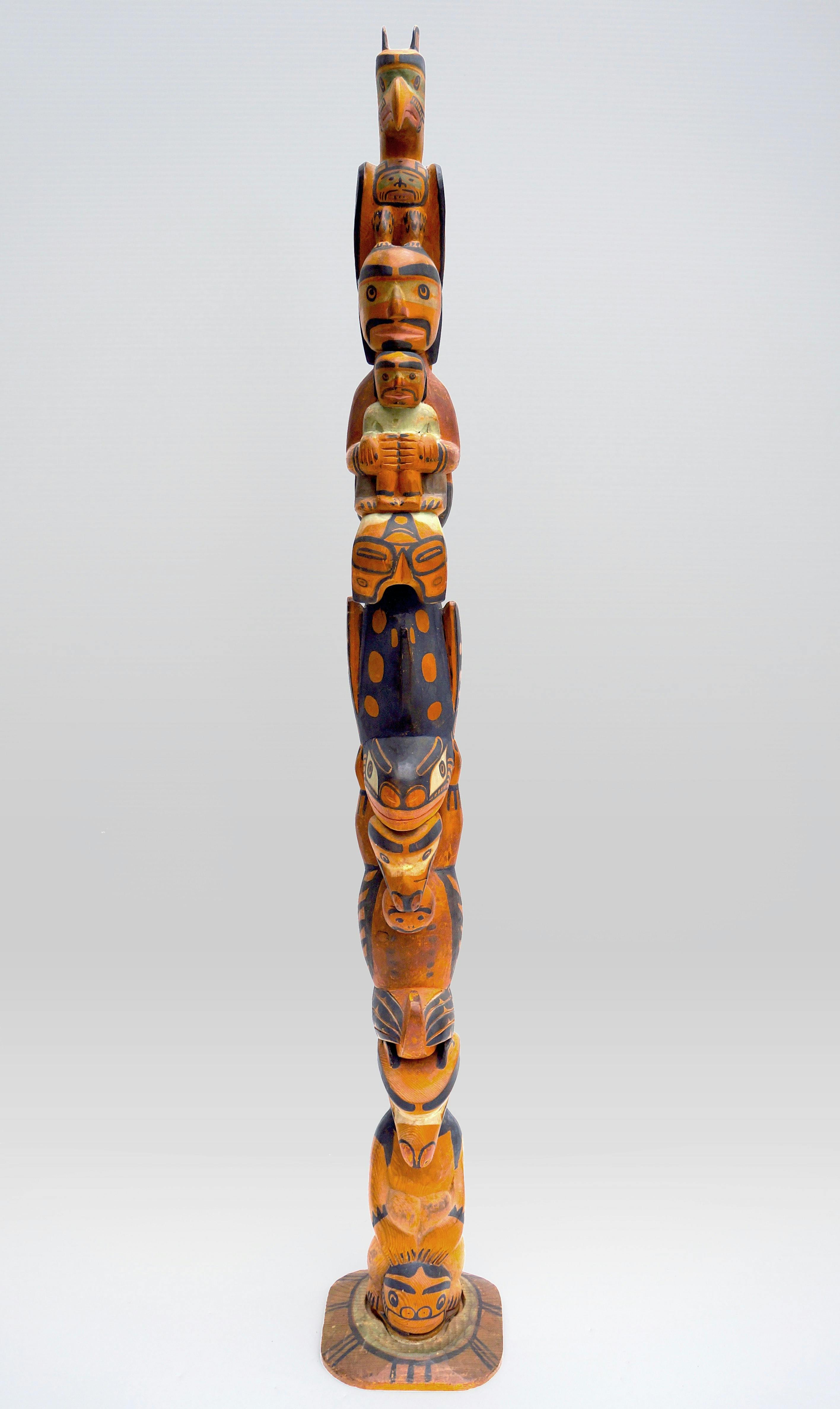 Model Totem Pole, Charlie James | circa 1925 | Mayberry Fine Art