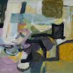 Dark Then Mostly Light by Tom Hodgson, 1956 Oil on Canvas - (34.5x66.5 in)