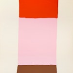 Orange Pink and Brown 32/100 by Jack Bush, 1965 Silkscreen - (25.75x20 in)