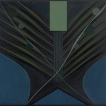 Converging Cycle by Tony Tascona, 1967 Lacquer on Canvas - (42 1/2x48 3/4 in)