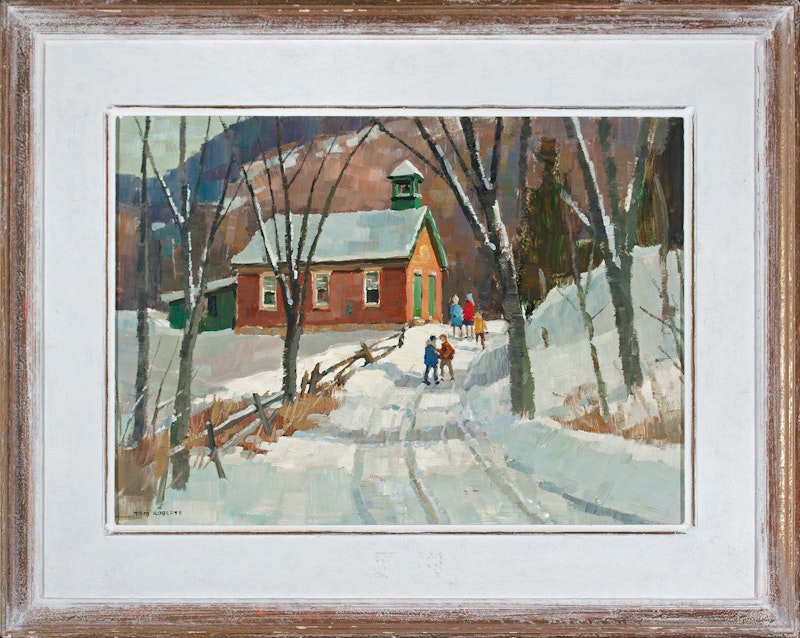 Country School in Winter Thumbnail 1