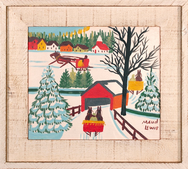 Sleighs and Covered Bridge Thumbnail 1