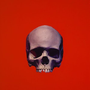 Rose Skull (On Competition Red)