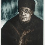 Captain Sid Hill 10/25 by David Blackwood, 1971 Etching on Paper - (20x16 in)