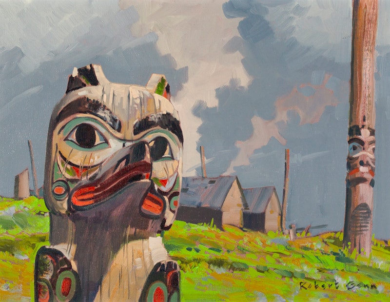 Totem in West Coast Village Image 2