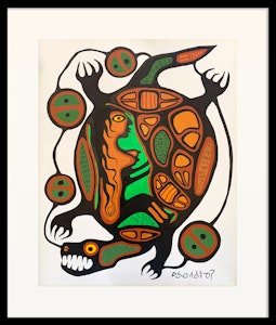 Sacred Turtle with Mother Earth