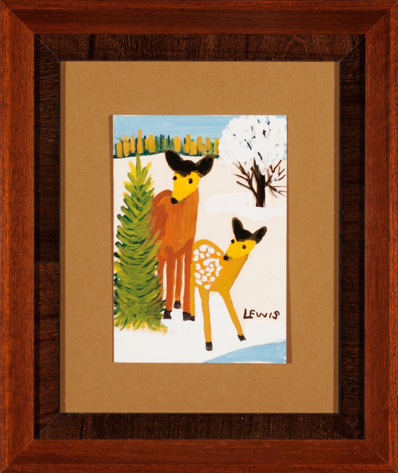 Christmas Card with Deer