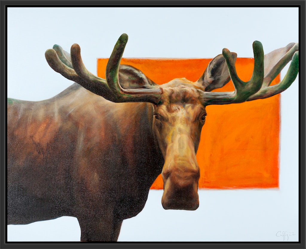 Ted in Orange by Joe Coffey, 2022 Oil on canvas - (36x44.75 in)