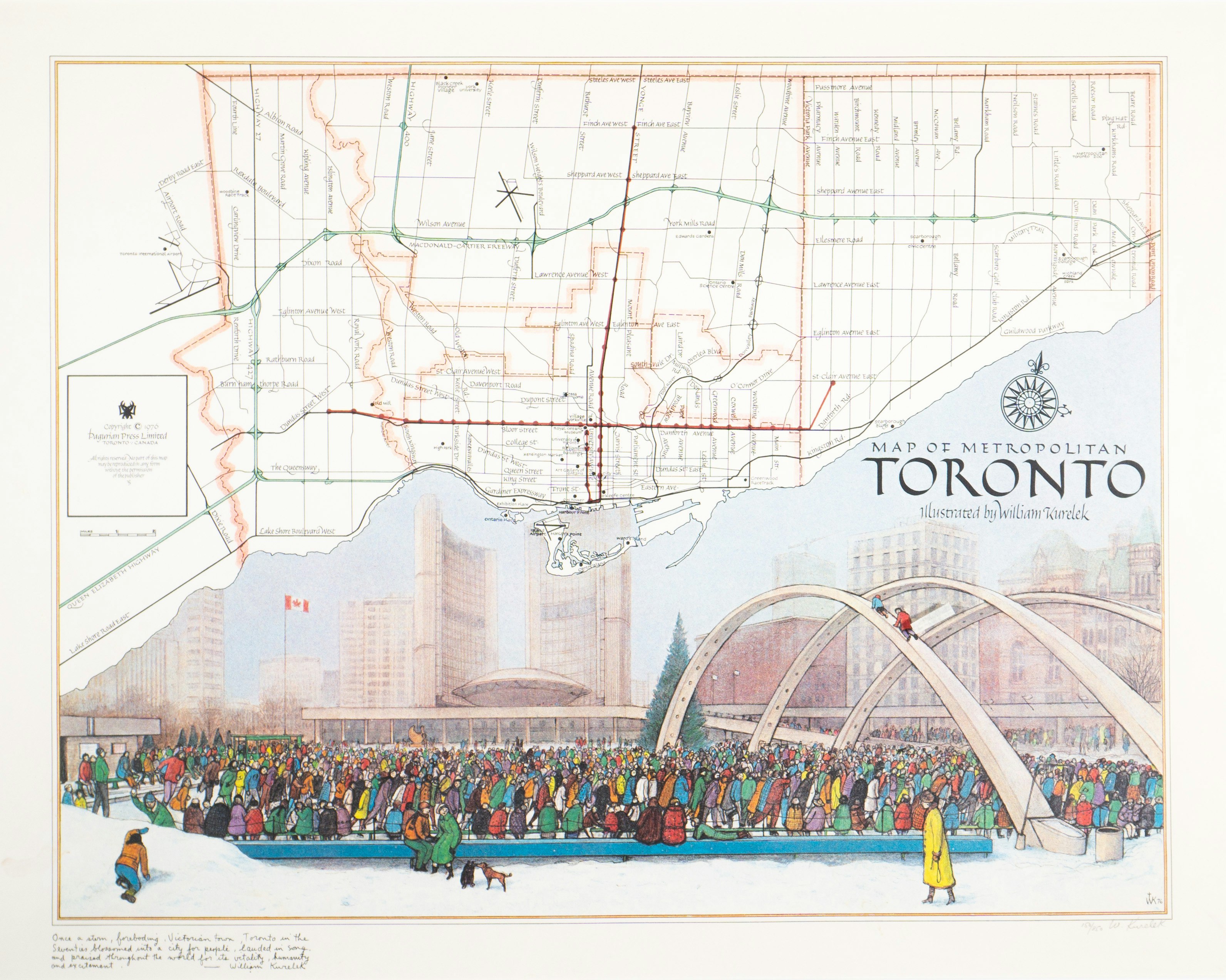 Map Of Toronto 150/850