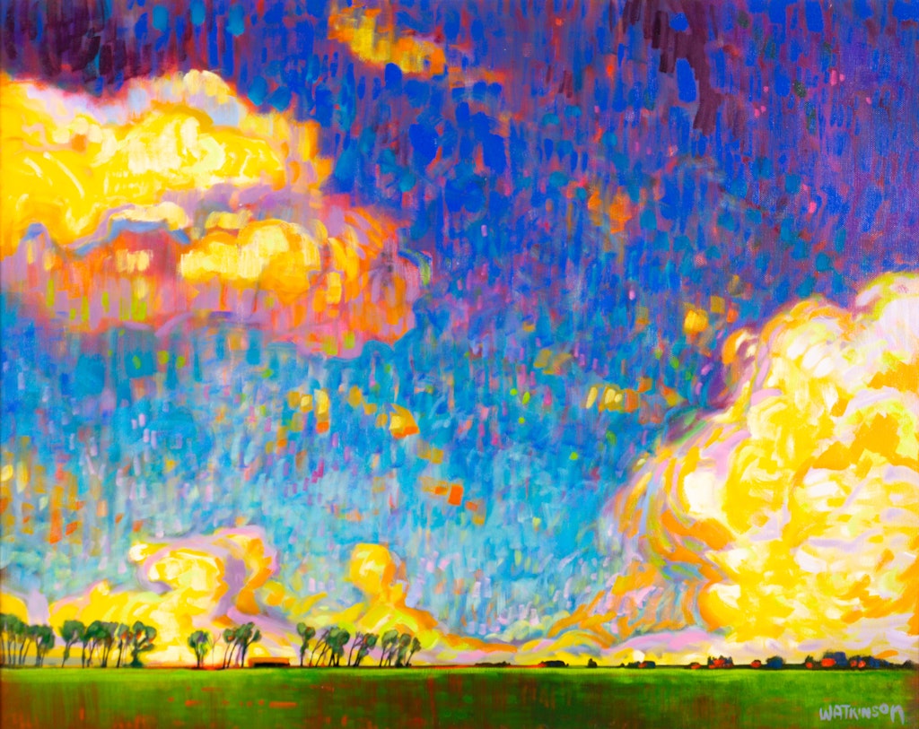 Prairie Atmospherics by Terry Watkinson, 2012 Oil - (24x30 in)