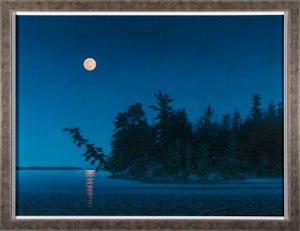 Moonlight Over Lake of the Woods