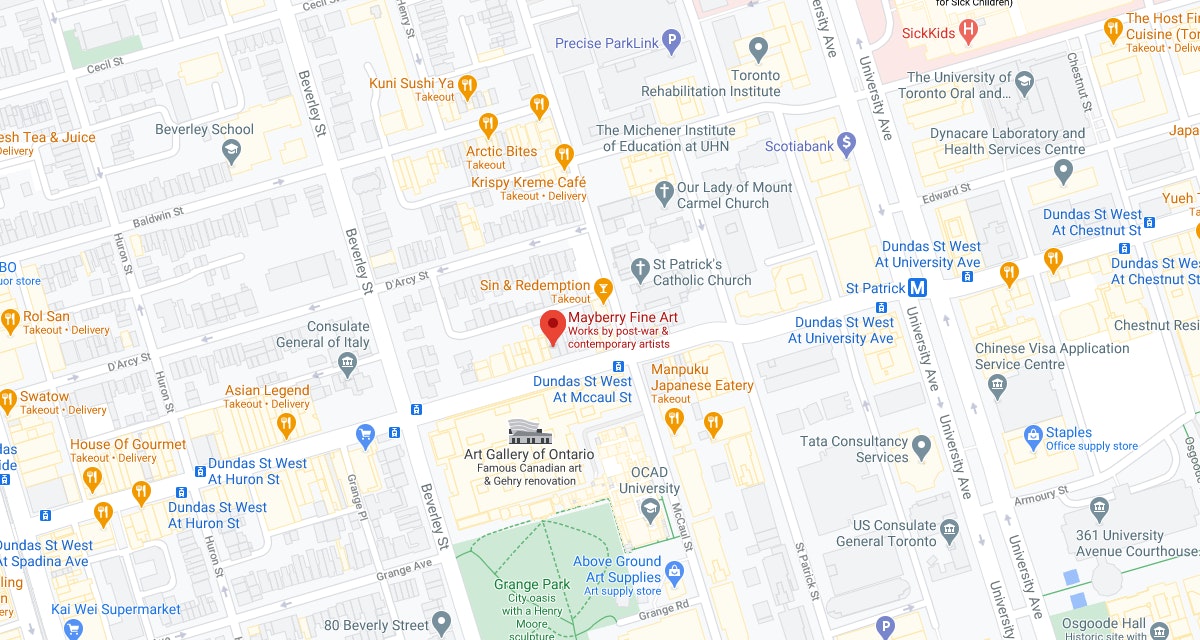 Google Maps Mayberry Fine Art Toronto Location